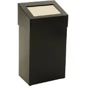 DutchDesign Prullenbak 18 l Zwart Gepoedercoat aluminium