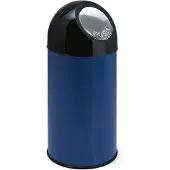 Huismerk Afvalbak Met Pushdeksel Blauw 40L