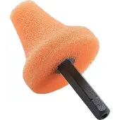 Flex Autoreinigingsaccessoires, polersvamp, kegle, oranje PK-O 35 HEX (5 st.)