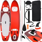 vidaXL Stand Up Paddleboardset opblaasbaar 330x76x10 cm rood