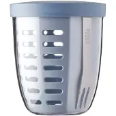 Mepal - Ellipse fruit & veggie pot - 600 ml - Incl. vorkje - Nordic blue