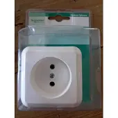Schneider Electric Wandcontactdoos Enkel Wit - Contura Opbouw