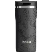Zoku Thermosbeker, 355 ML, RVS/Polypropyleen, BPA vrij, Zwart met Print -