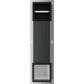 Boss & Wessing Toiletrolhouder Zonder Klep en Reserverolhouder Inbouw BWS Milan Mat Zwart