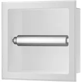 Boss & Wessing Toiletrolhouder Inbouw BWS Milan Zonder Klep Mat Wit