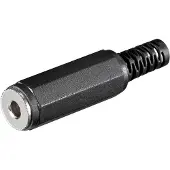Goobay 3.5 mm jack plug | V | (Stereo, Trekontlasting, 3-polig)