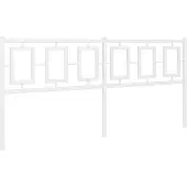 vidaXL Vervangend hoofdbord 180 cm metaal wit