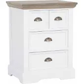 Tower Living Fleur - Drawer's chest (4) (Wit, 56x73x43cm)