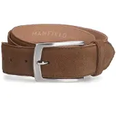 Manfield Taupe suède riem | Maat adult