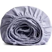 Yumeko Hoeslaken Percal Katoen 90x200 Blauw - Eco, Bio & Fairtrade