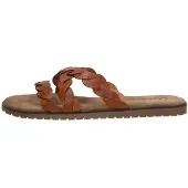 Lazamani Slippers Dames Cognac Leer Maat 40
