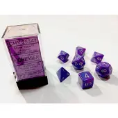 Chessex Zilver Tetra Gespikkelde Polydobbelsteen Set (7 stuks)