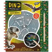 Totum Dino vakantie doeboek kraskaarten en kleurboek dinosaurus scratch art junior harde kaft A5 Forever Dino