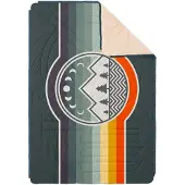 Voited - Kampeer slaapzakken - CloudTouch Blanket Camp Vibes Greengabel voor Unisex van Gerecycled Polyester - Blauw