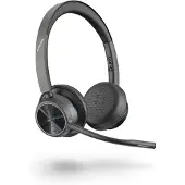 Poly Voyager 4320 UC Stereo On Ear headset – Bluetooth – Zwart – Noise Cancelling