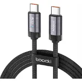 Toocki USB-C naar USB-C Kabel 1m 100W PD LED - Grijs