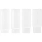 Ferm Living Longdrinkglas Ripple Frosted 300 ml (Set van 4)