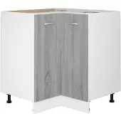 vidaXL Keukenkastje Lyon 75,5x75,5x81,5 cm bewerkt hout grijs sonoma eiken