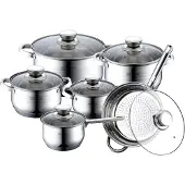 Royalty Line Pannen Set 12 Delig Royalty Line (zilver) -rl-1231|New