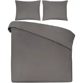 DoubleDry Dekbedovertrek 100% natuurlijk katoen eenpersoons 140x200/220 cm + 1