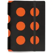 Vacavaliente - Notitieboek A6 Multi Dots - Gerecycled Leer - Oranje