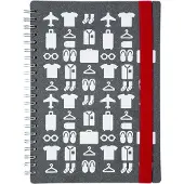 Vacavaliente - Notitieboek A4 (by Paola Navone) - Gerecycled Leer - Grijs
