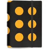 Vacavaliente - Notitieboek A6 Multi Dots - Gerecycled Leer - Geel