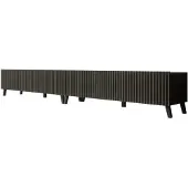 Meubella TV-Meubel Pepinos 2 - Mat zwart - 300 cm