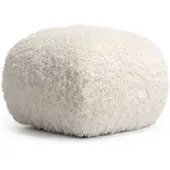 Decotique Le Petite Poef - Voetenbanken Bouclé Arctic White - 11102577