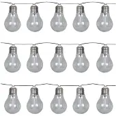 Luxform - Solar Lichtsnoer met 15 LED lampjes - Corfu- feestverlichting - werkend op zonne-energie