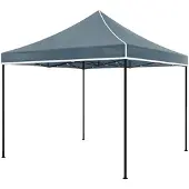Lizzely Garden & Living Easy up 3x3m grijs luxe zonder zijwanden partytent opvouwbaar