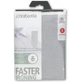 Brabantia Strijkplankhoes B - 124 x 38 cm - Toplaag - Metallic