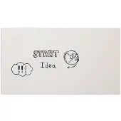Smit Visual Whiteboard zonder rand - 98 x 198 cm
