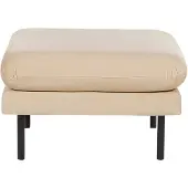 Beliani VINTERBRO - Ottomaan - Beige - Fluweel