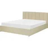 Beliani DREUX - Bed met opbergruimte - Beige - 160 x 200 cm - Polyester