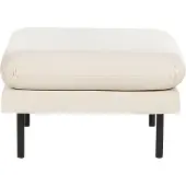 Beliani VINTERBRO - Ottomaan-Beige-Fluweel
