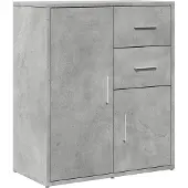 vidaXL Dressoir 60x31x70 cm bewerkt hout betongrijs
