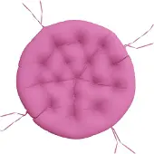vidaXL Zitkussen rond Ø 100x11 cm oxford stof roze
