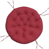 vidaXL Zitkussen rond Ø 100x11 cm oxford stof wijnrood