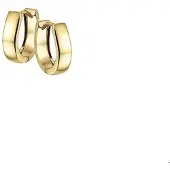 The Jewelry Collection Geelgouden Klapoorringen vlak 4 4017086