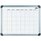 Desq Weekplanner | Magnetisch | Aluminium Frame | 60 x 90 cm