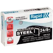 Rapid 24/8+ superstrong nietjes roestvrij staal (1000 stuks)