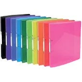 Exacompta Iderama ringmap, voor ft A4, Uit PP met softcover, 2 ringen van 30 mm, geassorteerde kleuren - 10 stuks