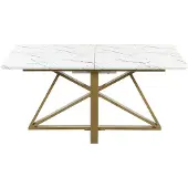Beliani MAXIMUS - Eettafel-Wit-MDF