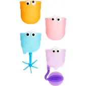 Munchkin Falls Badspeelgoed - Set van 4 bekertjes met watertrechter - Vanaf 12 maanden