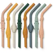 Liewood Rietje - Carlson Allemaal Samen - 8-pack - Yellow Mellow - - OneSize - Rietjes