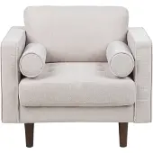 Beliani NURMO - Fauteuil - Beige - Polyester