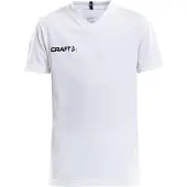 Craft Squad Go sportshirt - wit Sport t-shirt Jongens/Meisjes Polyester V-hals - maat 110