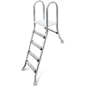 W'eau A-frame RVS zwembadtrap 1 + 4 treden - AISI 304