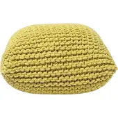 Beliani Poef geel 50 x 50 x 31 cm CONRAD